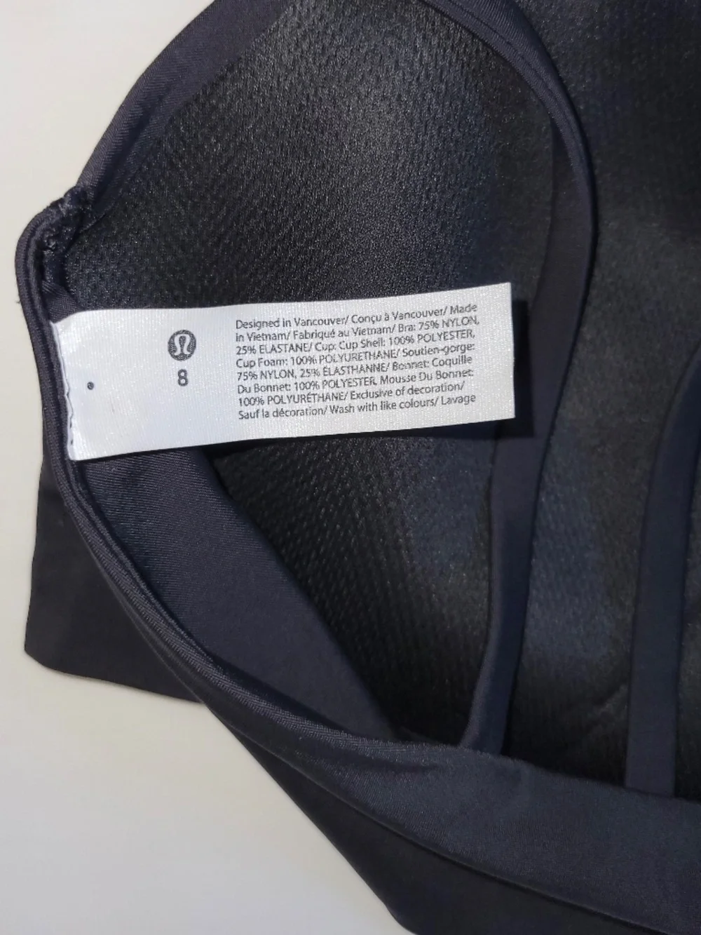 NEW Lululemon Like a Cloud Bra Light Support, B/C Cup Black